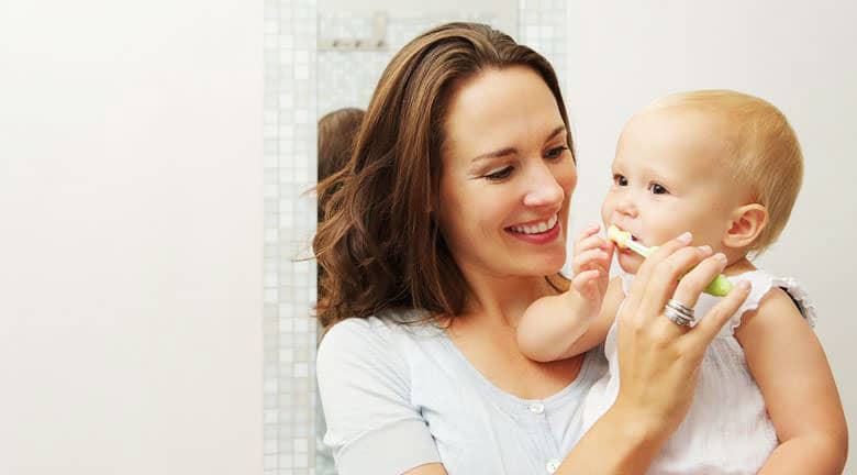 Brushing Babys Teeth